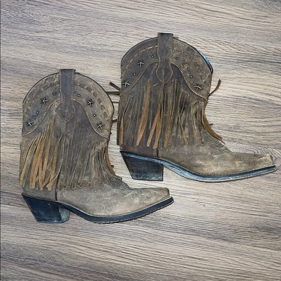 dingo Shoes - Dingo Hang Low Leather Cowboy Boots 👢